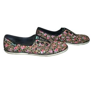KEDS Cheetah Print Slip On Shoes, Size 8.5